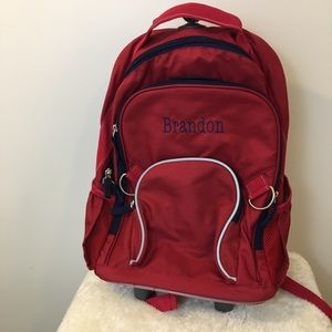 Pottery Barn Kids Red Rolling Mackenzie Backpack